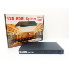 Phrl กล่องแยกจอ HDMI Splitter 1:8
